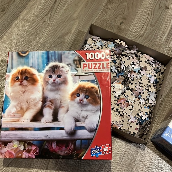 PUZZLE BUNDLE 2 kitten puzzles one NIB - Picture 1 of 6